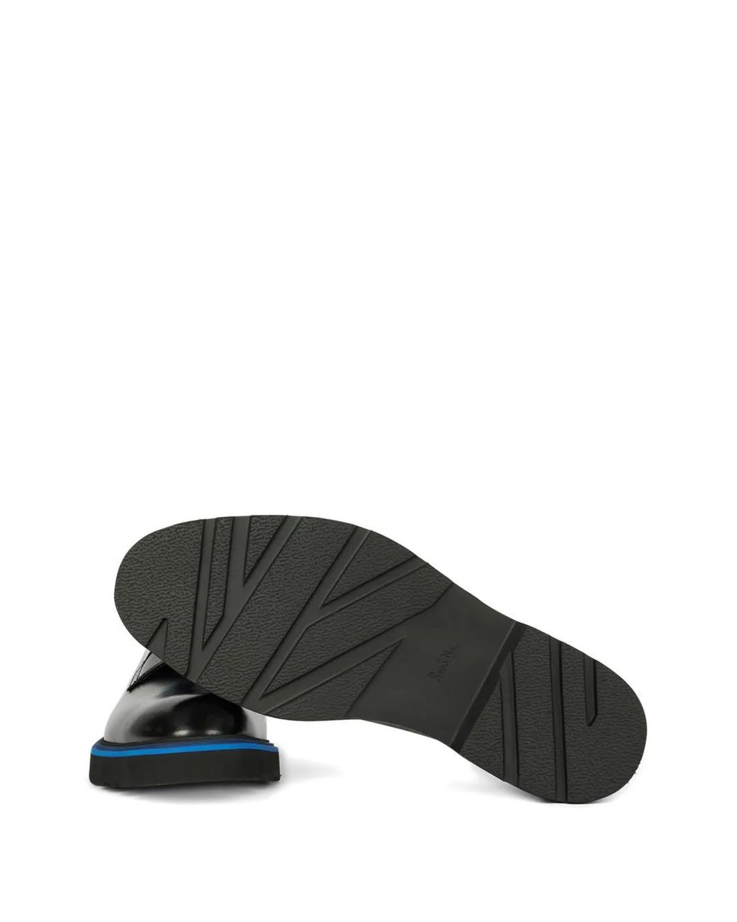 Paul Smith Black Derbies Lacées À Plateforme for men