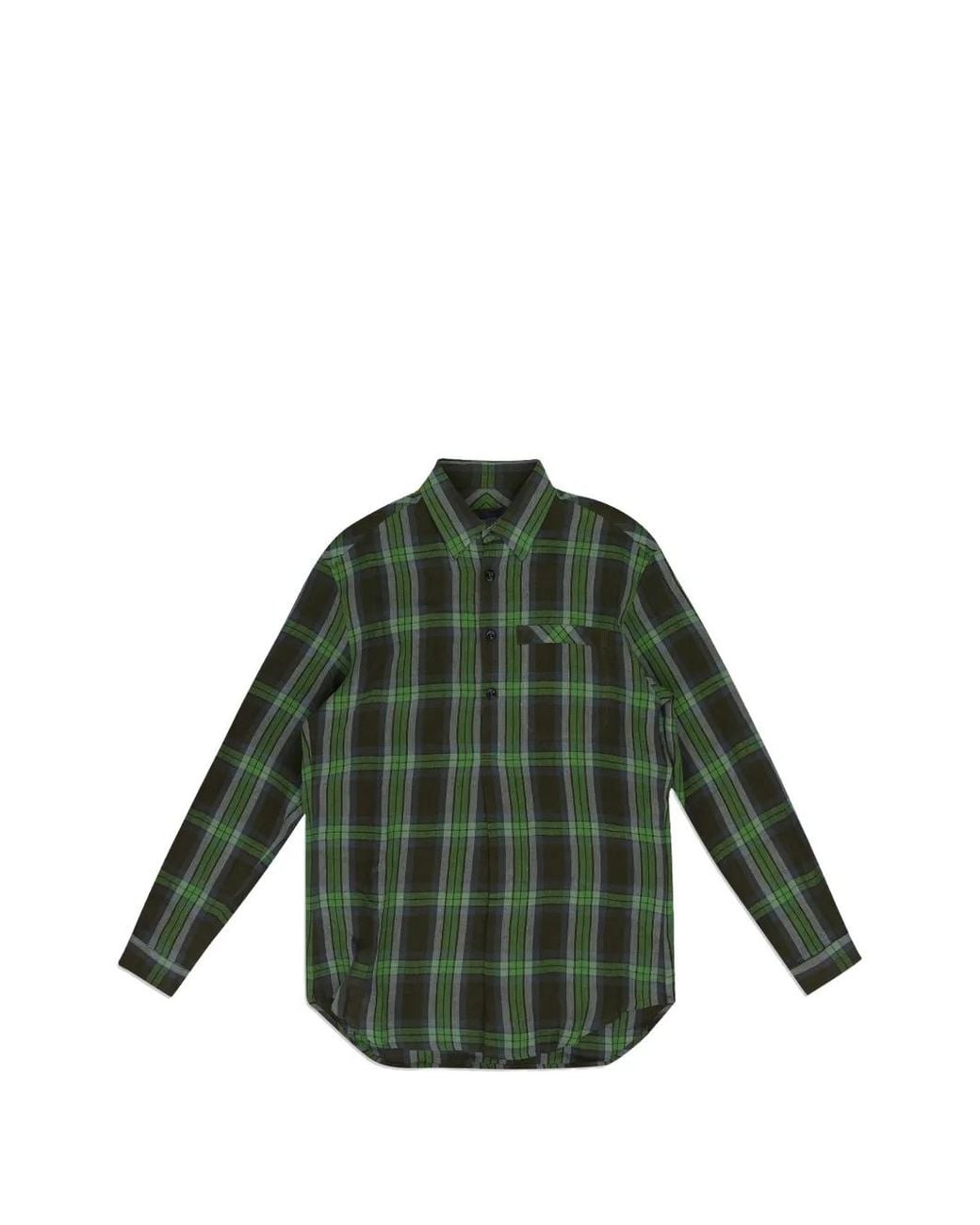 3MAN Green Highland Checked Shirt for men