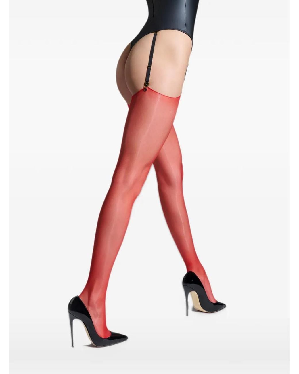 Scandale Red Glossy Stockings