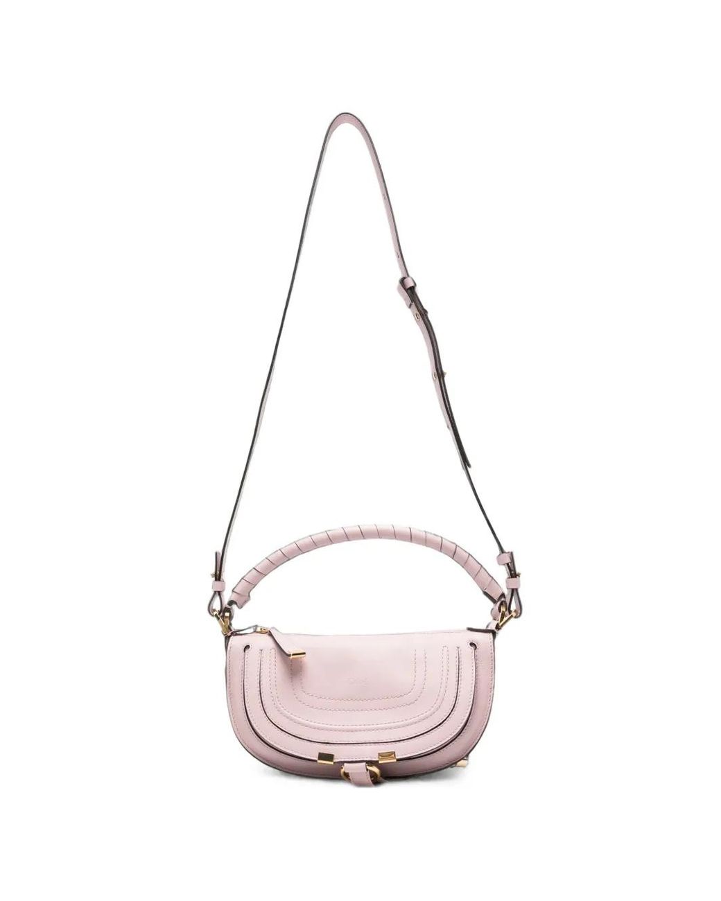 Chloé Brown Mini Marcie Leather Tote Bag