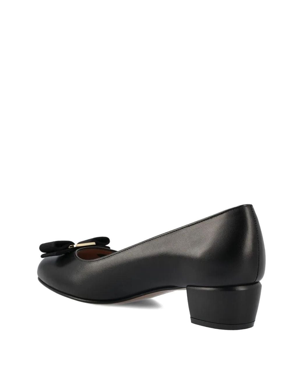Ferragamo Black Vara Bow-Embellishment Pumps