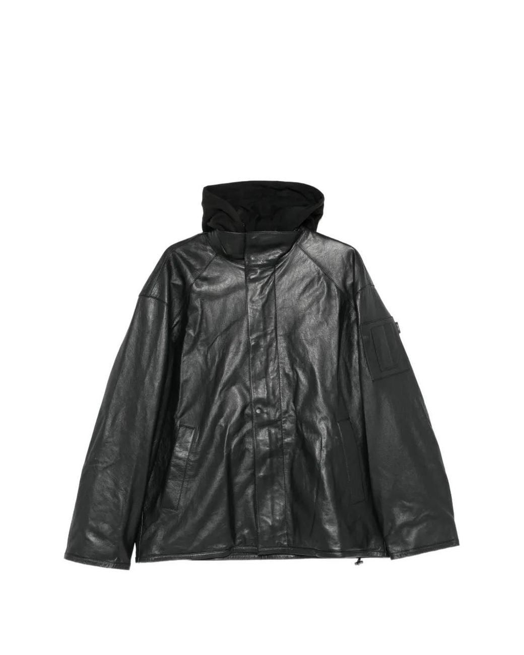 Juun.J Black Sheep-Leather Jacket for men