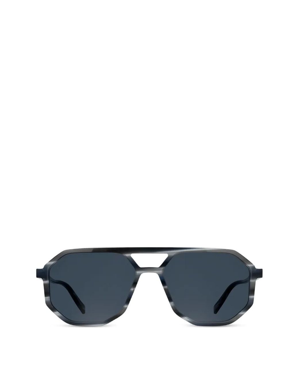 Karl Lagerfeld Blue Navigator-Frame Sunglasses for men