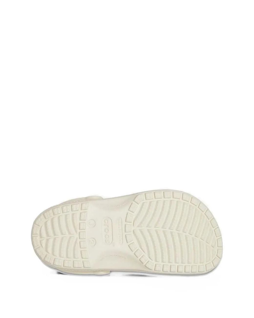 CROCSTM White Perforated Logo-Patch Clogs