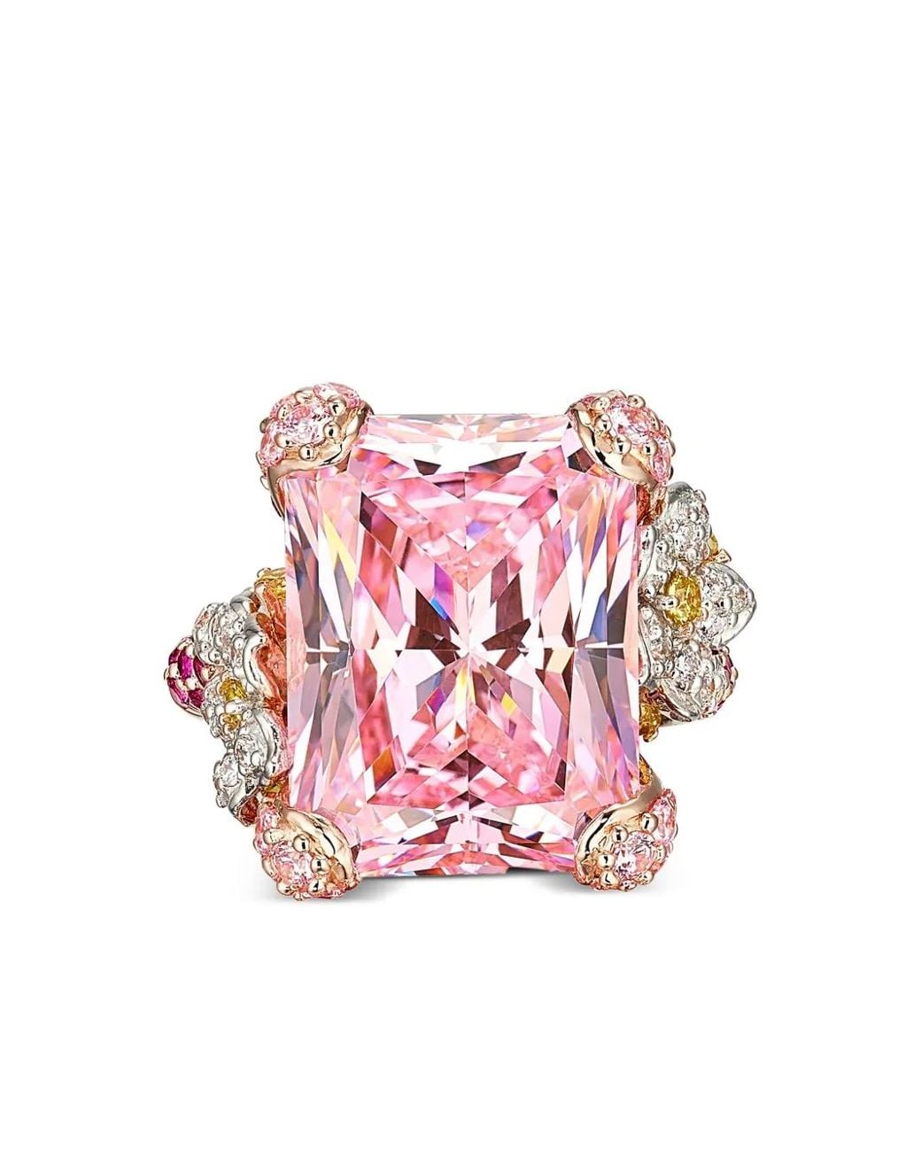 Anabela Chan Pink 18Kt Rose Cinderella Sapphire Cocktail Ring