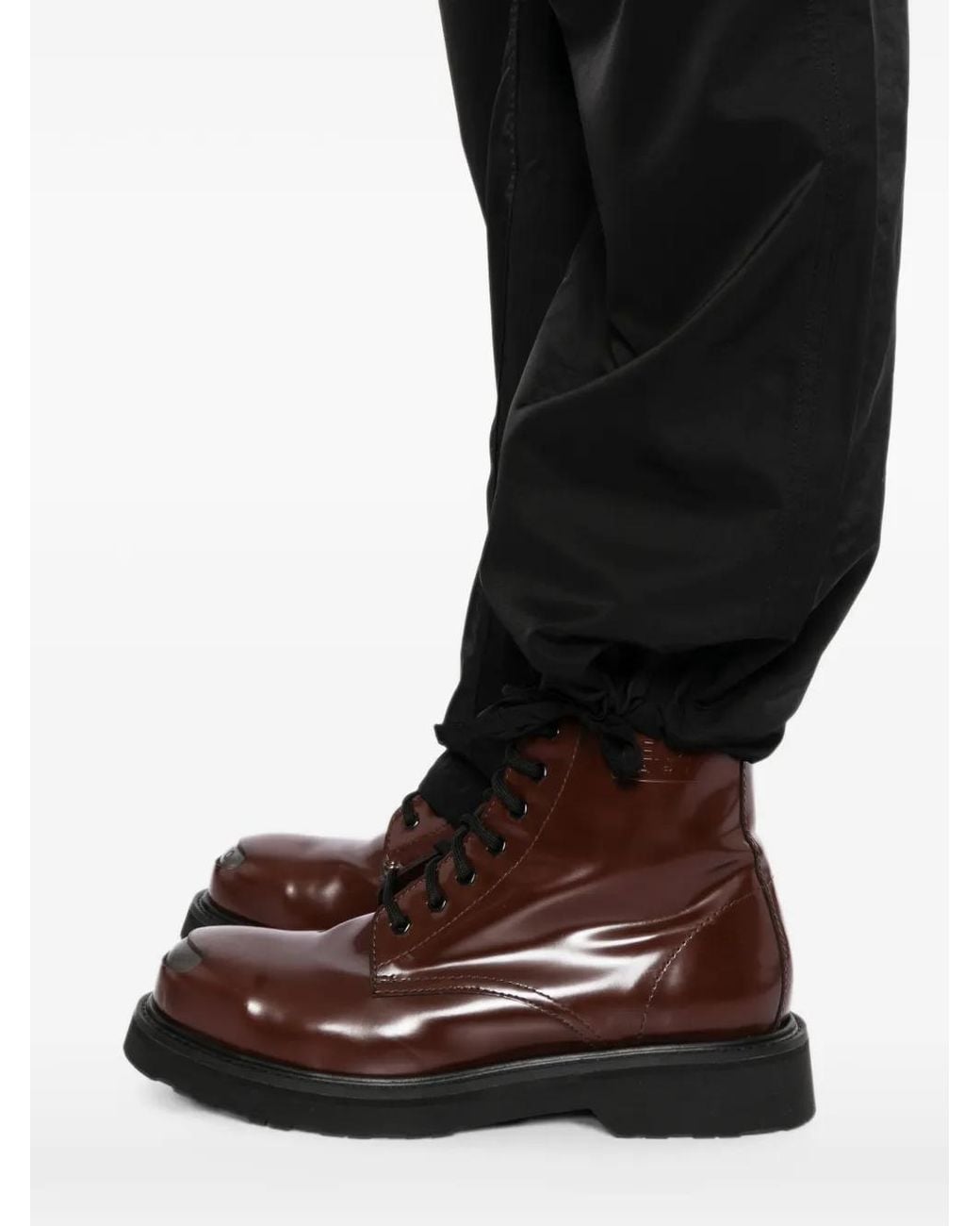 KENZO Black Detachable-Panel Cargo Pants for men
