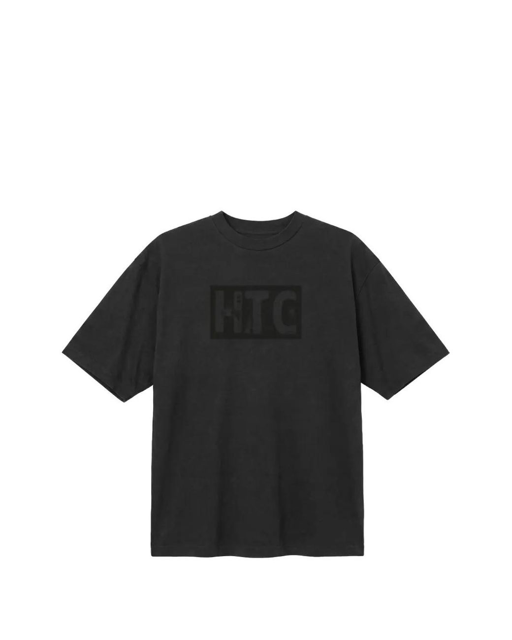 HTC Black Logo-Print Studded T-Shirt for men