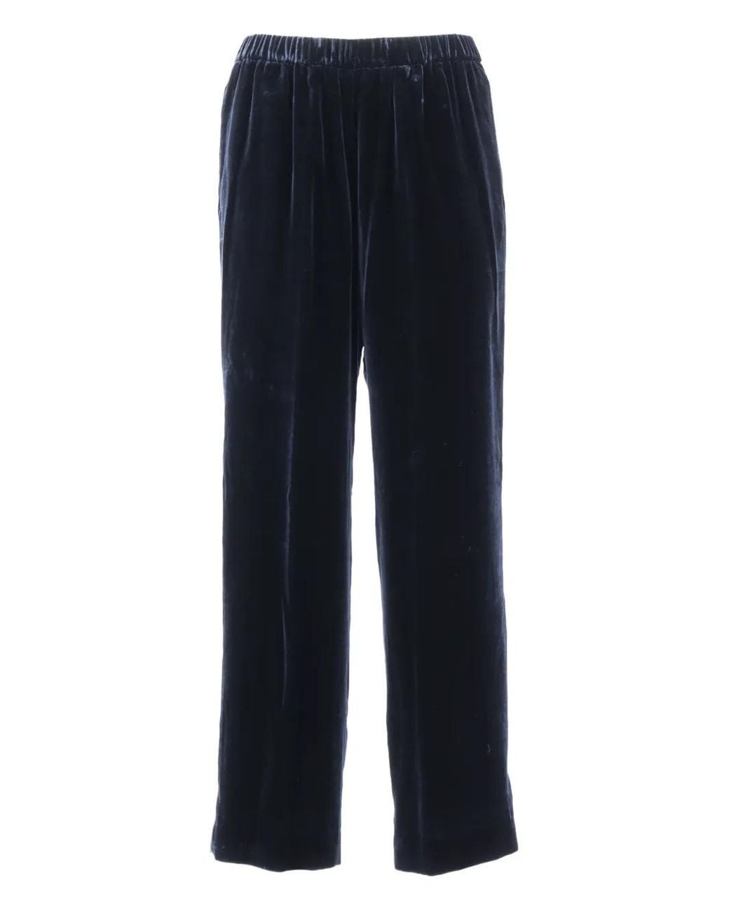 Aspesi Black Velvet Cropped Trousers