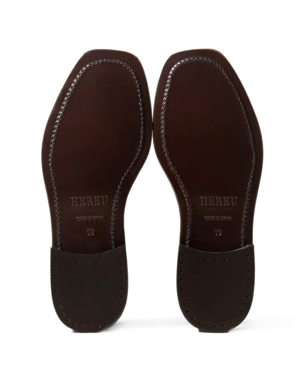 Hereu Brown Mocassins Marti Tressés À Franges for men