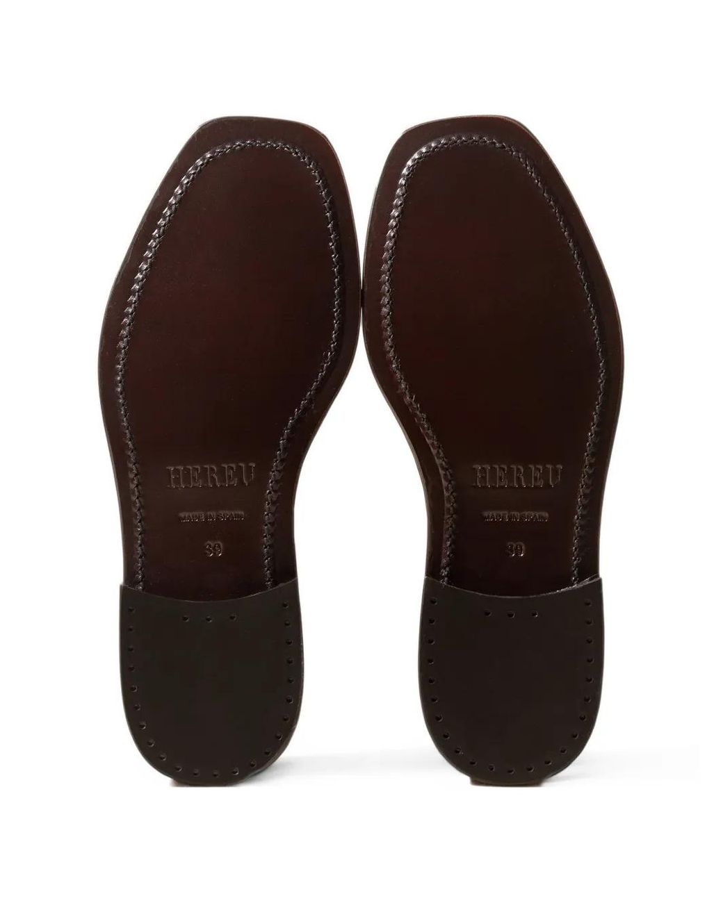 Hereu White Sineu Interlaced-Detail Loafers