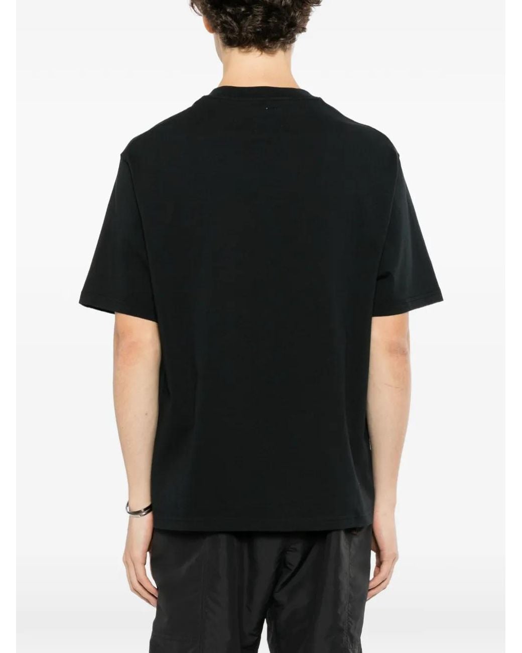 SPORT b. by agnès b. Black Pixel Galaxy Graphic-Print T-Shirt for men