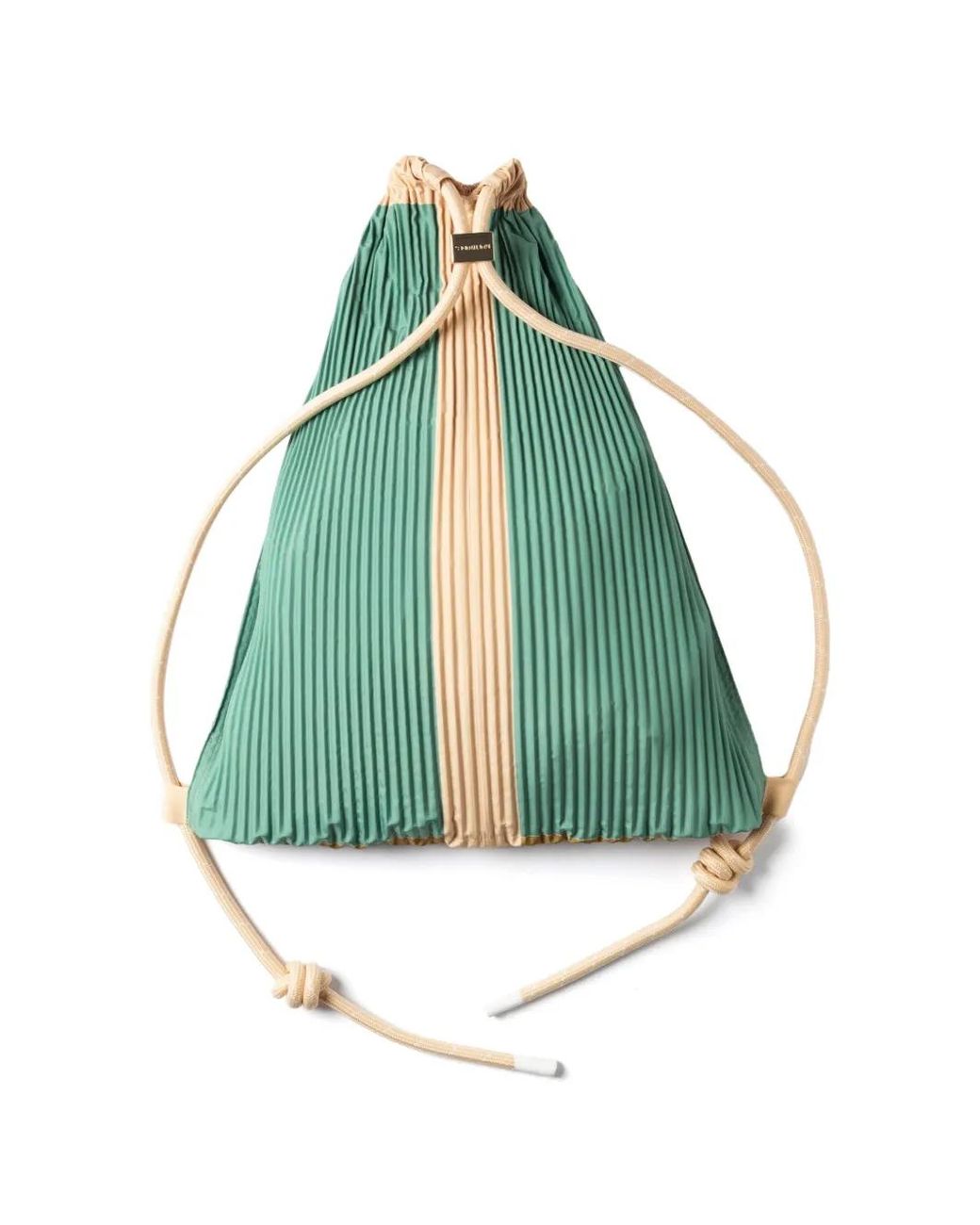 MULTITUDES BAGS Green Gae Pleated Backpack