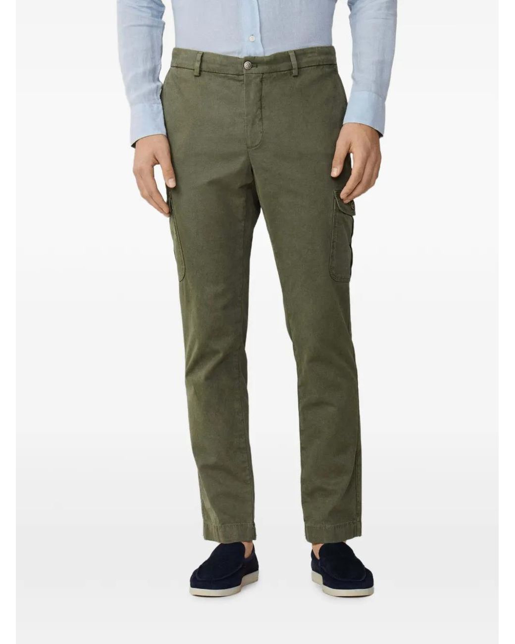 Hackett Green Devon Kensington Cargo Pants for men