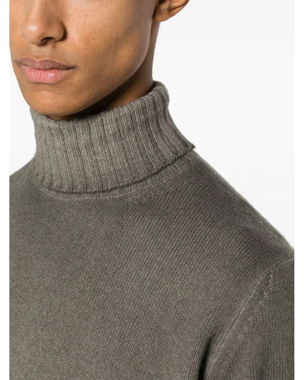 Dell'Oglio Gray Mastic Sweater for men