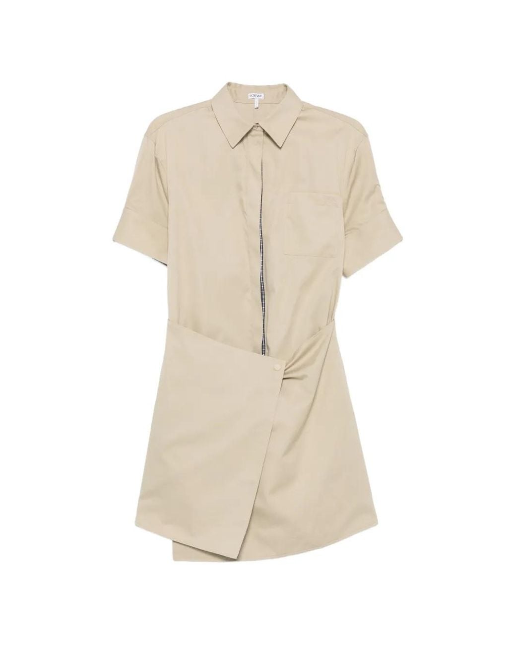 Loewe Natural Cotton And Silk Mini Dress