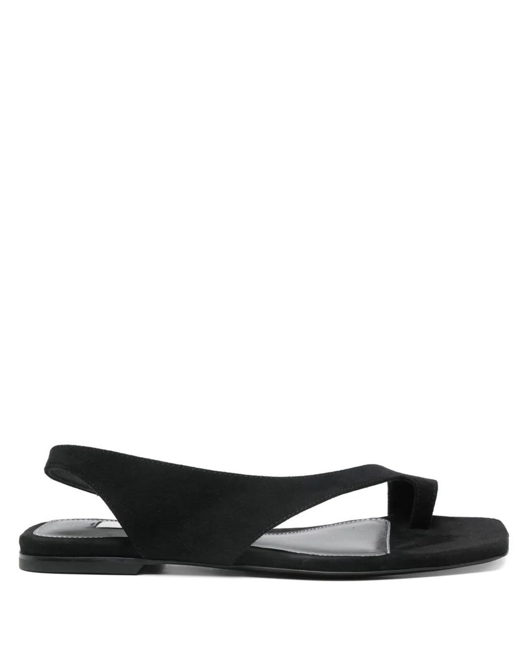 Totême Black Suede Sandals