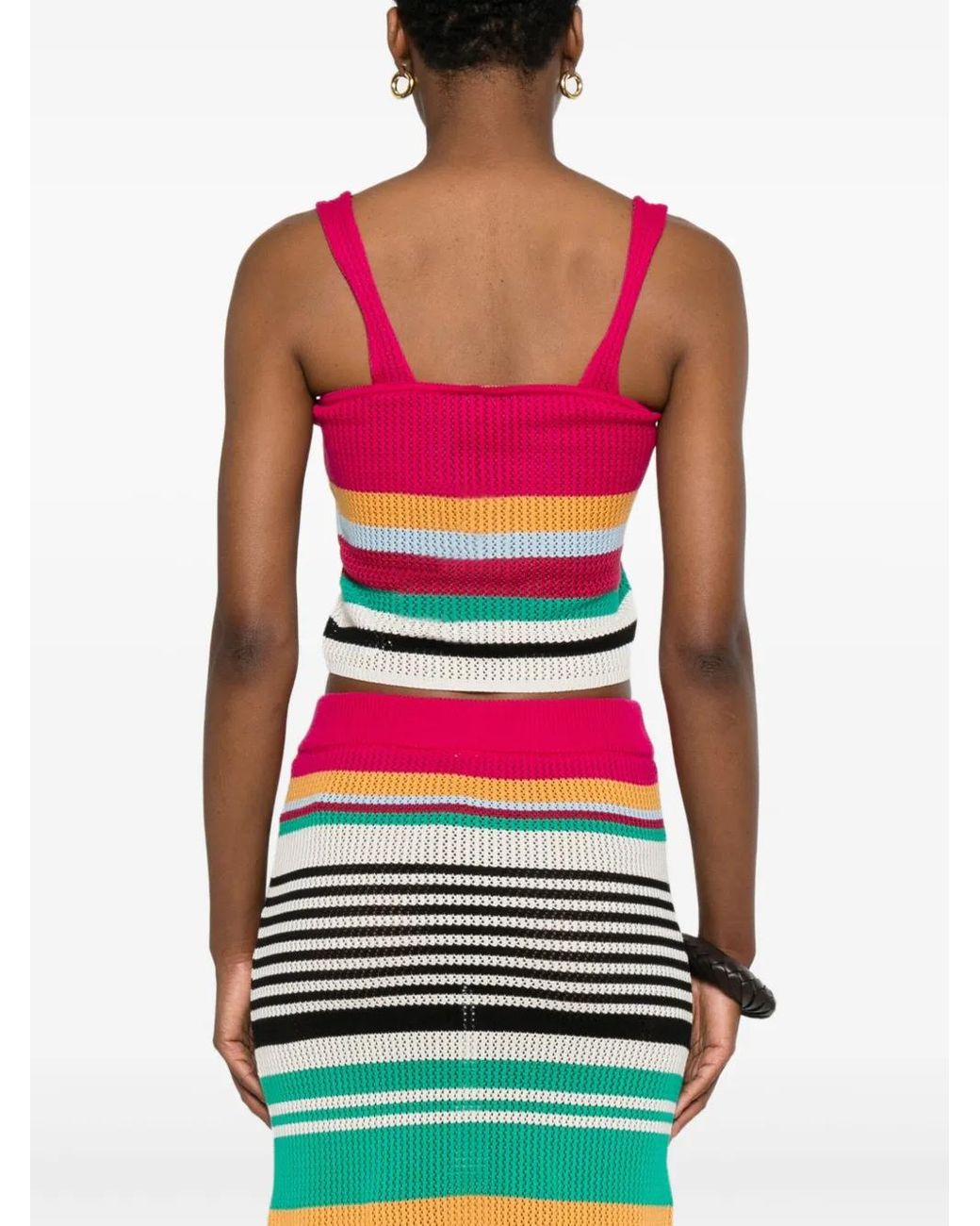 Cala De La Cruz Pink Sun Crop Top