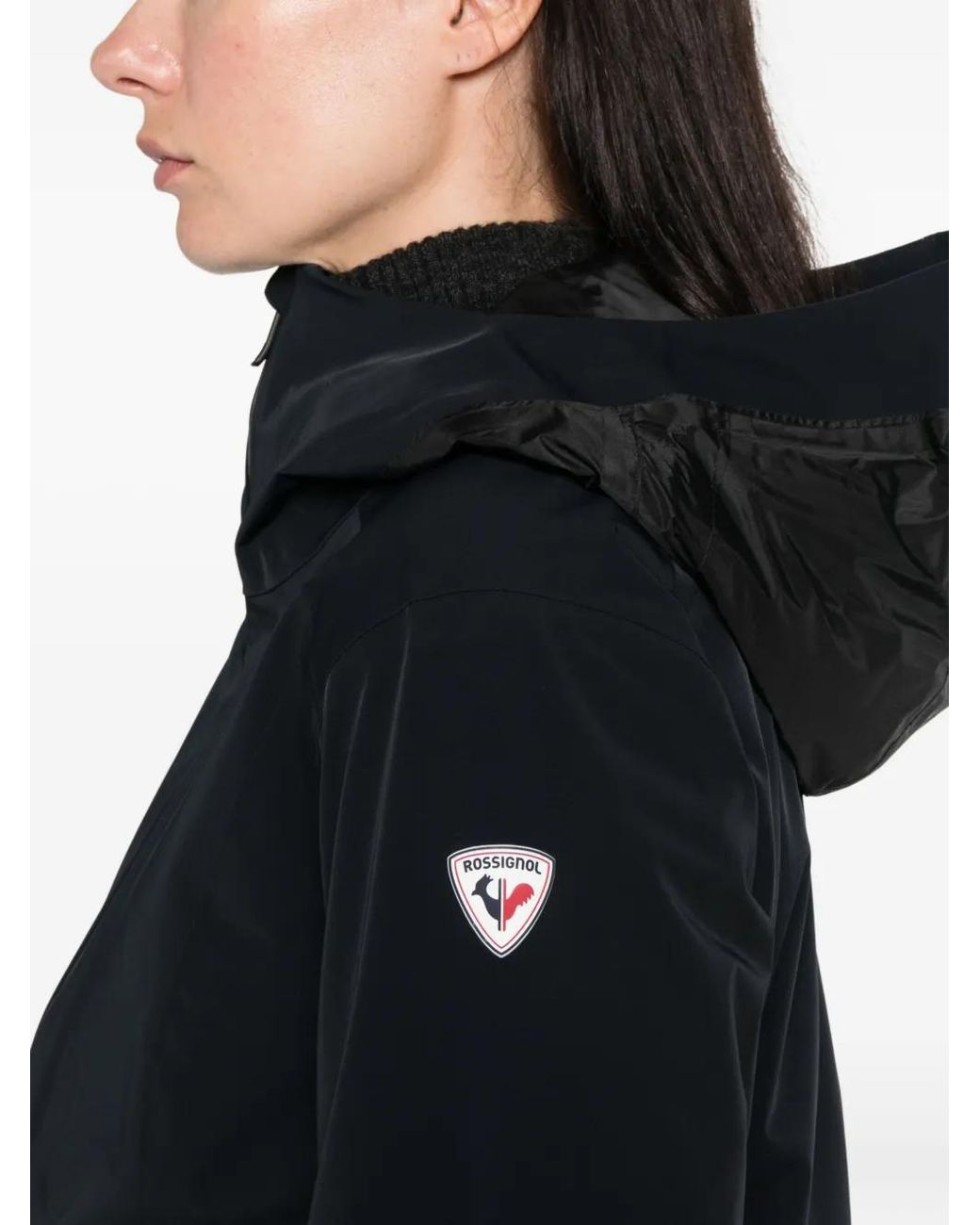 Rossignol Black Ciastel Hooded Panel Jacket