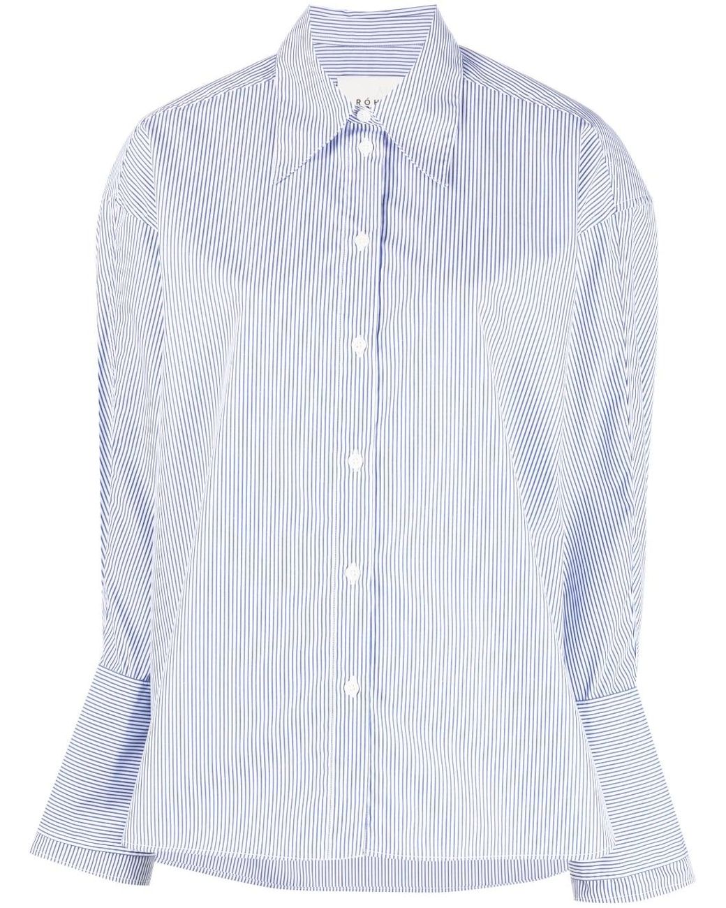 Rohe Oversize-arm Striped Shirt in Blue | Lyst