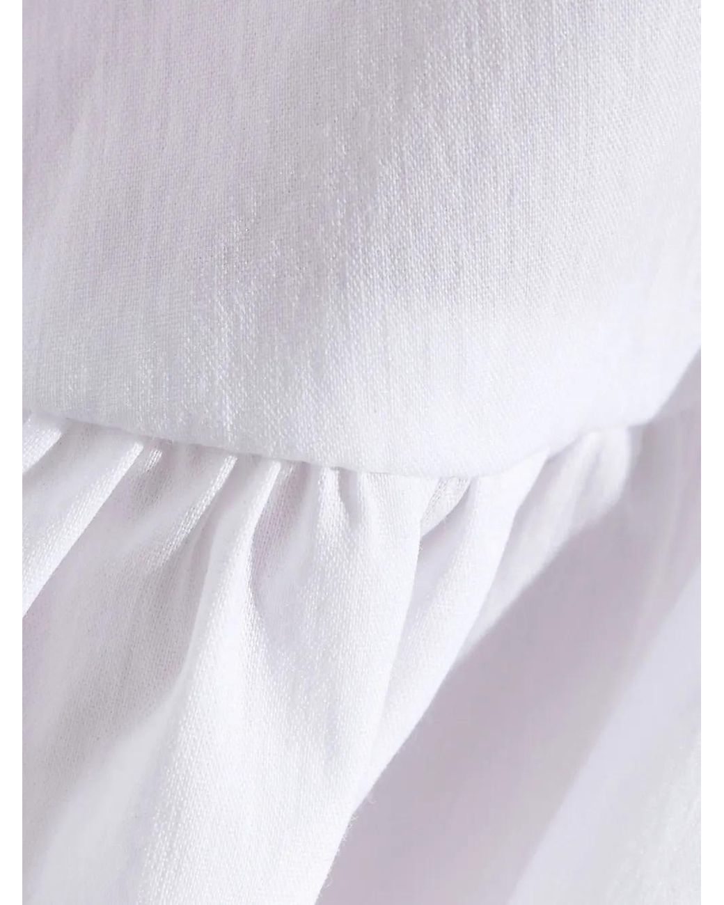 Vestido Midi Veronica Con Volantes Caroline Constas de color White