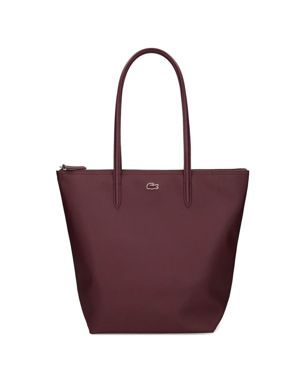 Lacoste Purple Small Concept L.12 Tote Bag