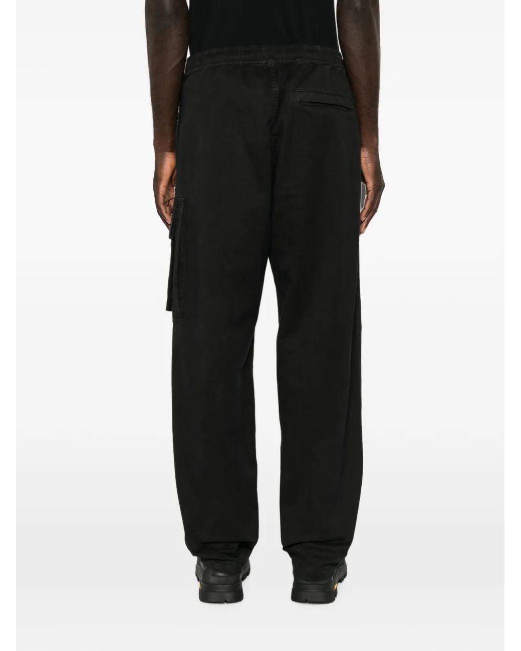 Stone Island Black 3100033 Old Effect Trousers for men