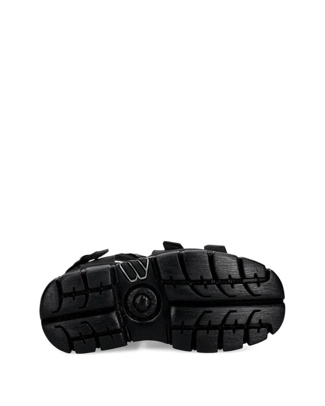 Sandalias con tira de hebilla New Rock de color Black