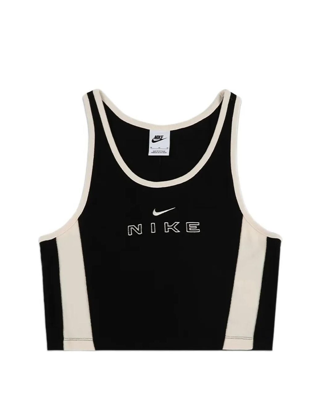 Nike Black Logo-Print Sleeveless Top