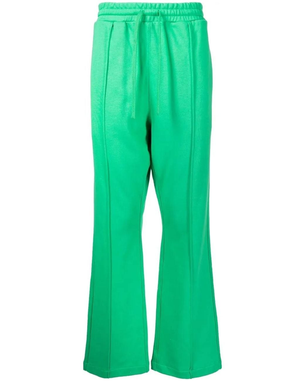 FIVE CM Green Drawstring Cotton Track Pants for men