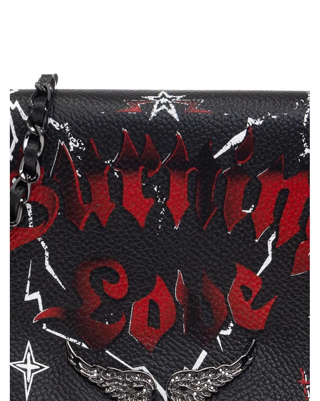 Zadig & Voltaire Black Rock Punk Clutch Bag