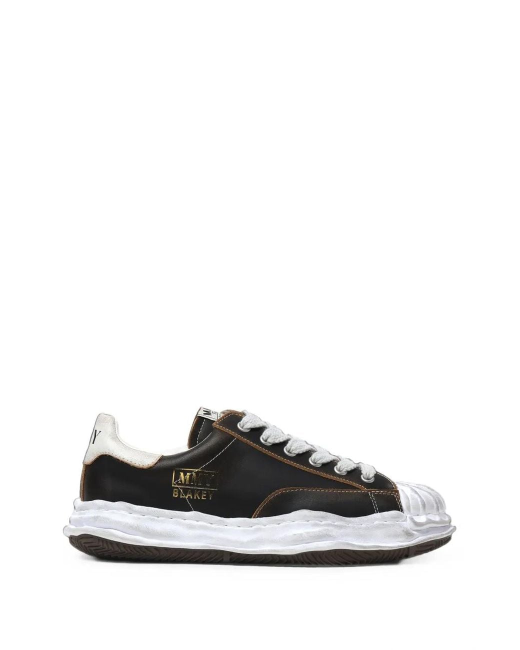Maison Mihara Yasuhiro Black Blakey Og Sole Leather Sneakers