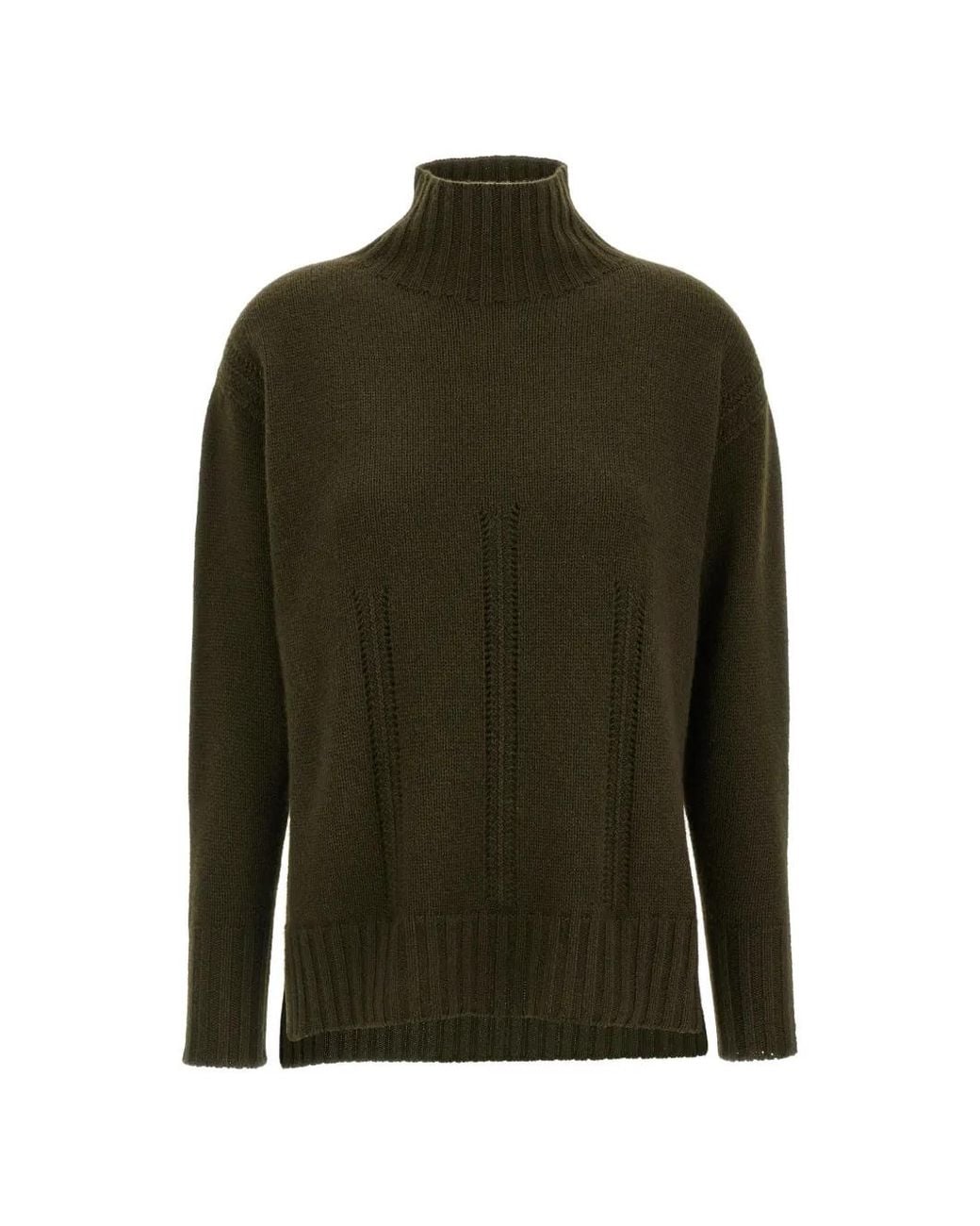 Tom Ford Green High-Neck Long Sleeve Sweater