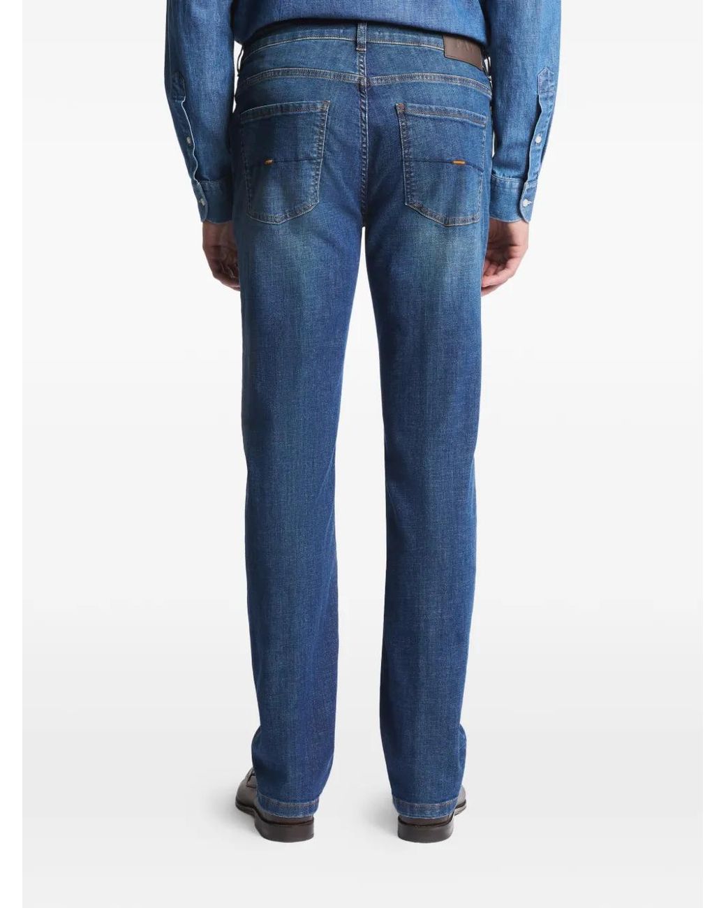 Fay Blue Five-Pocket Trousers for men