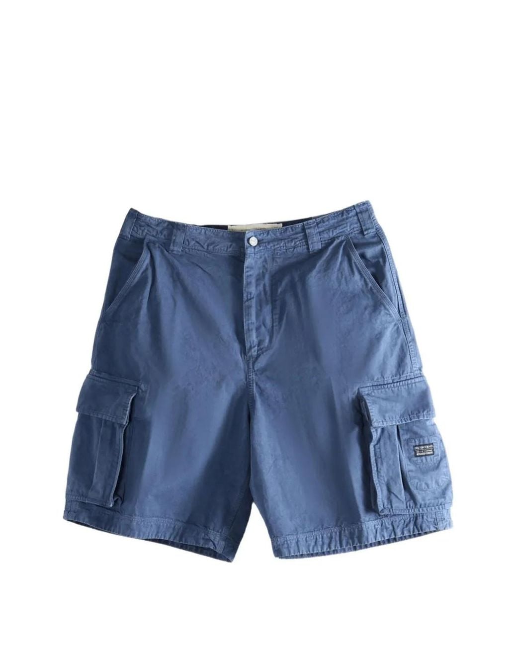 ERL Blue Belt-Loop Pocket Shorts