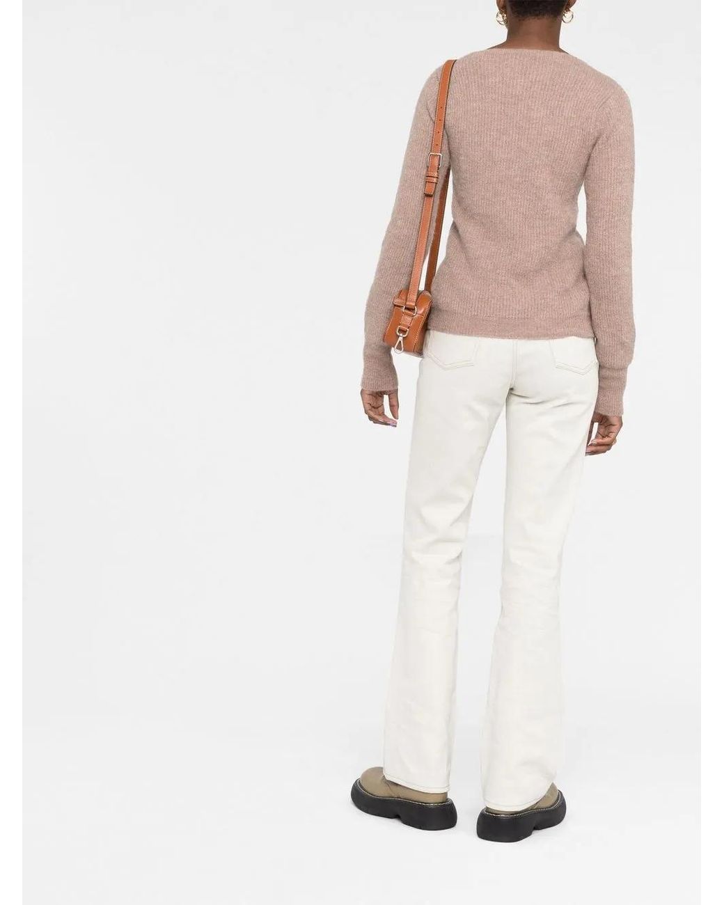 Jacquemus Natural La Maille Pau Asymmetric Cardigan