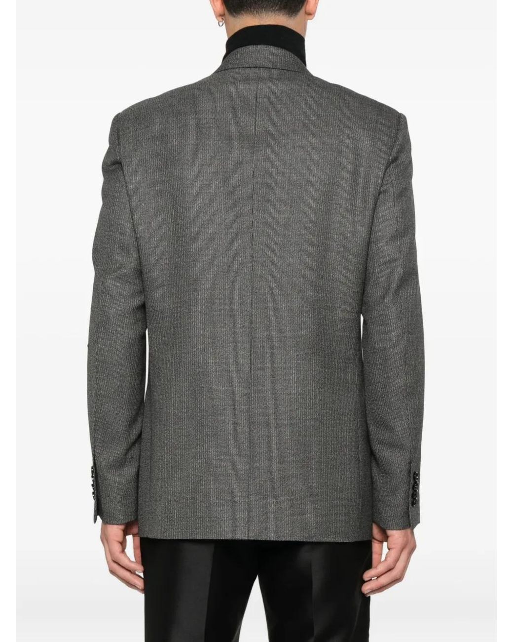 Blazer Con Doble Botonadura Lardini de hombre de color Gray