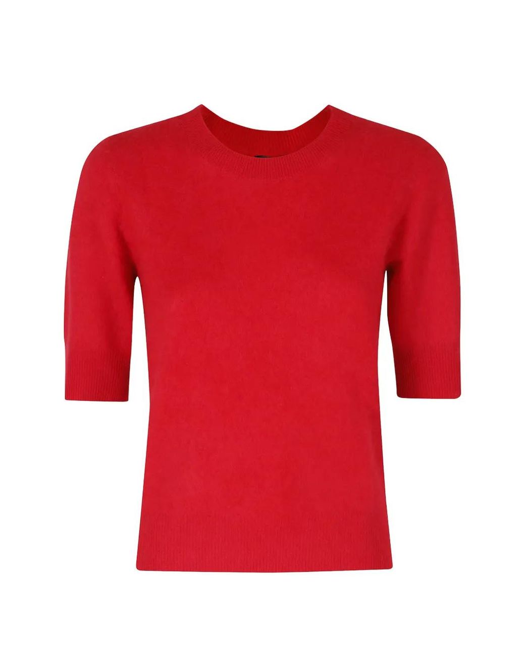 Herskind Red Short-Sleeve Knitted Sweater