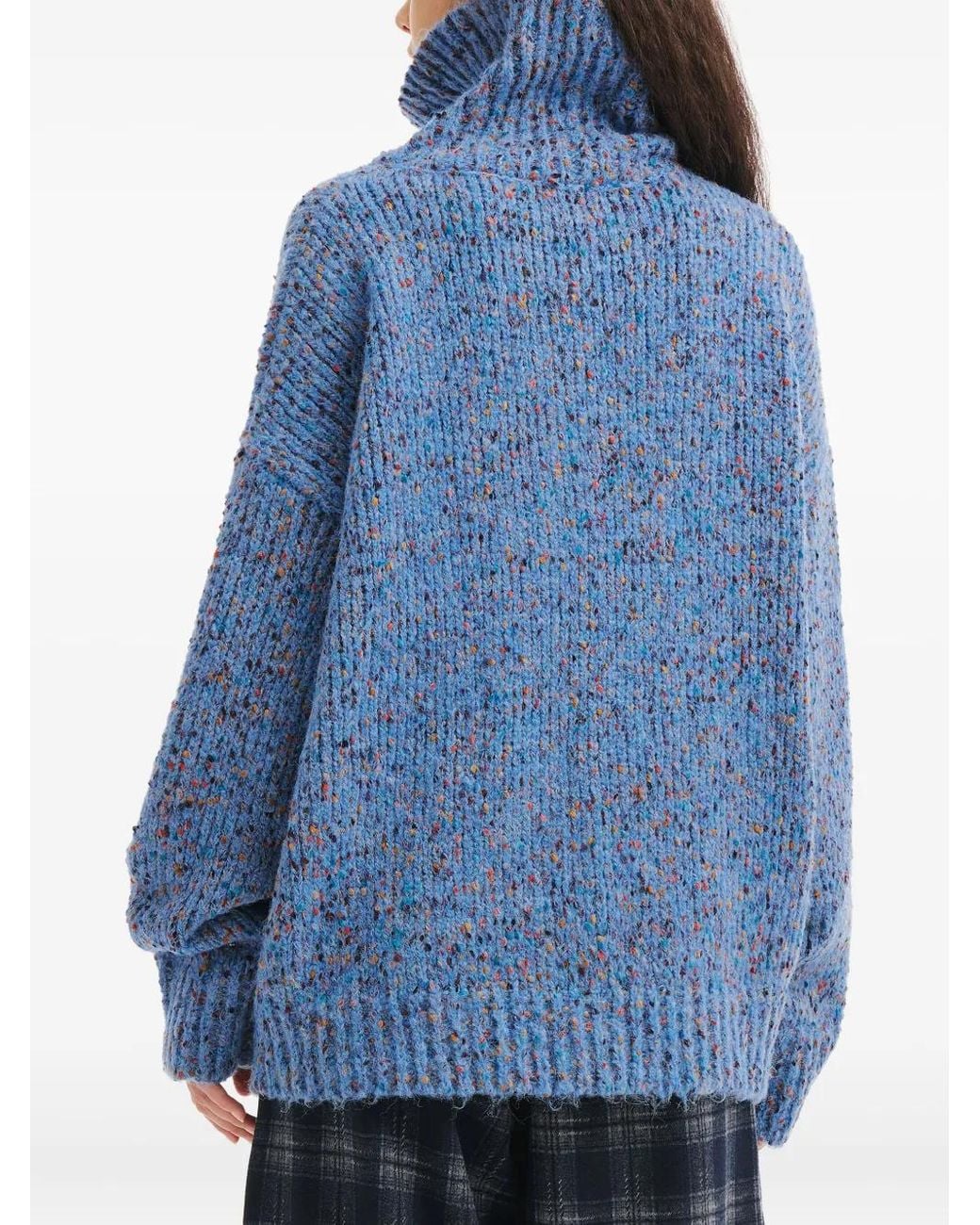 B+ AB Blue Button Collar Sweater