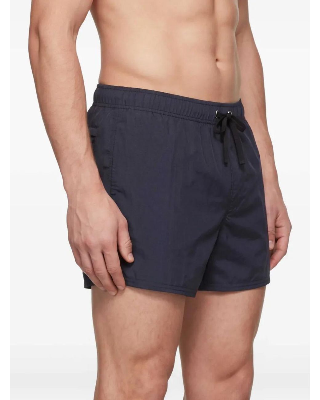 Givenchy Blue Swim Shorts With Paris Embroidery for men
