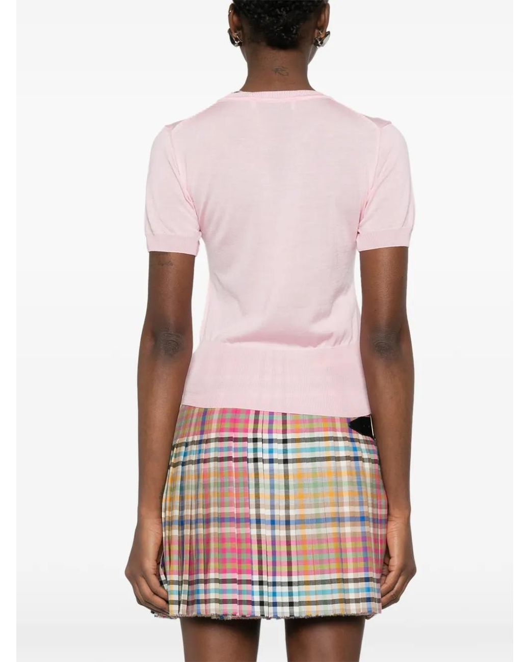Vivienne Westwood Pink Bea Short-Sleeve Sweater