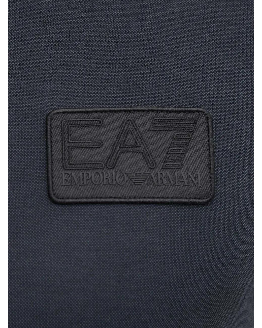 EA7 Blue Logo Patch T-Shirt for men