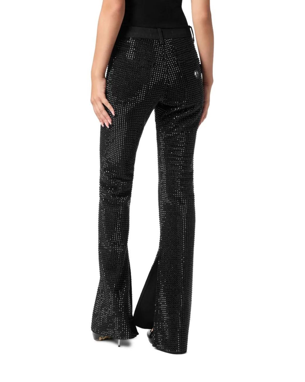 Philipp Plein Black Flared Jeans