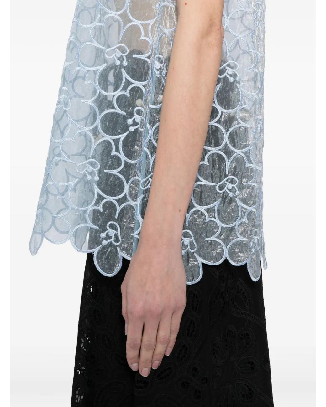 CECILIE BAHNSEN Blue Cbcerise Vest