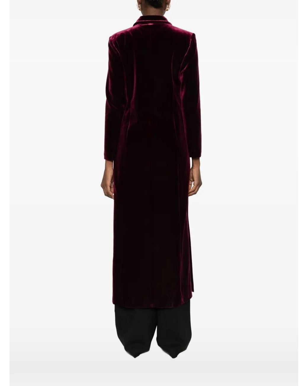 Blanca Vita Black Double-Breasted Coat