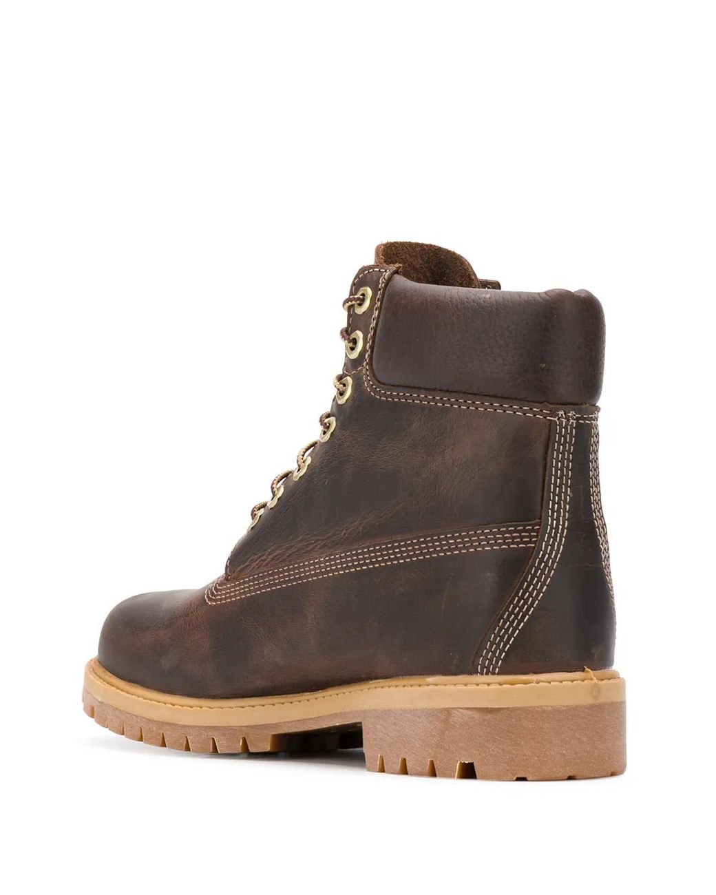 Timberland Brown Heritage Ankle Boots In Leather for men