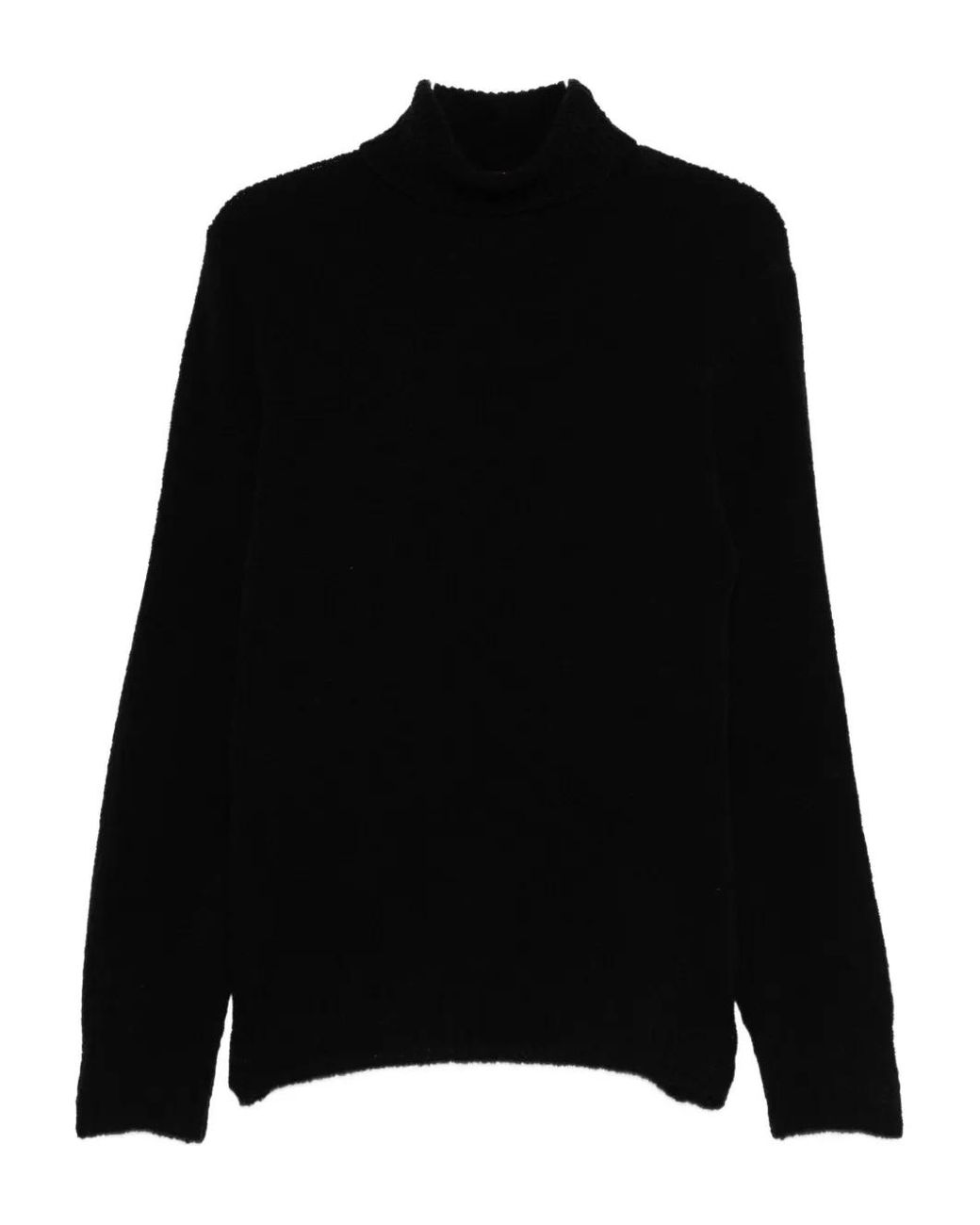 Jersey Con Cuello Vuelto Barena de hombre de color Black
