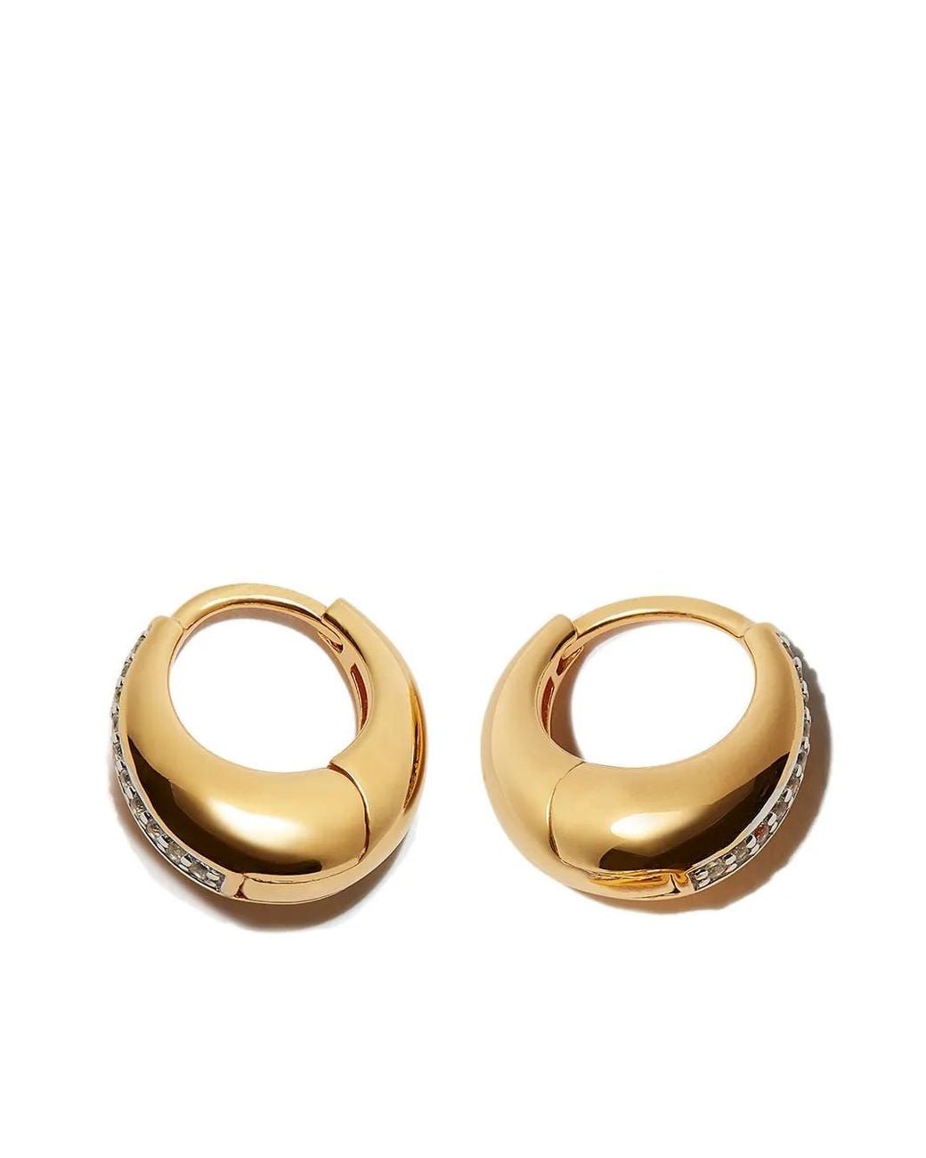 Otiumberg Metallic 9Kt Small Hoop Earrings