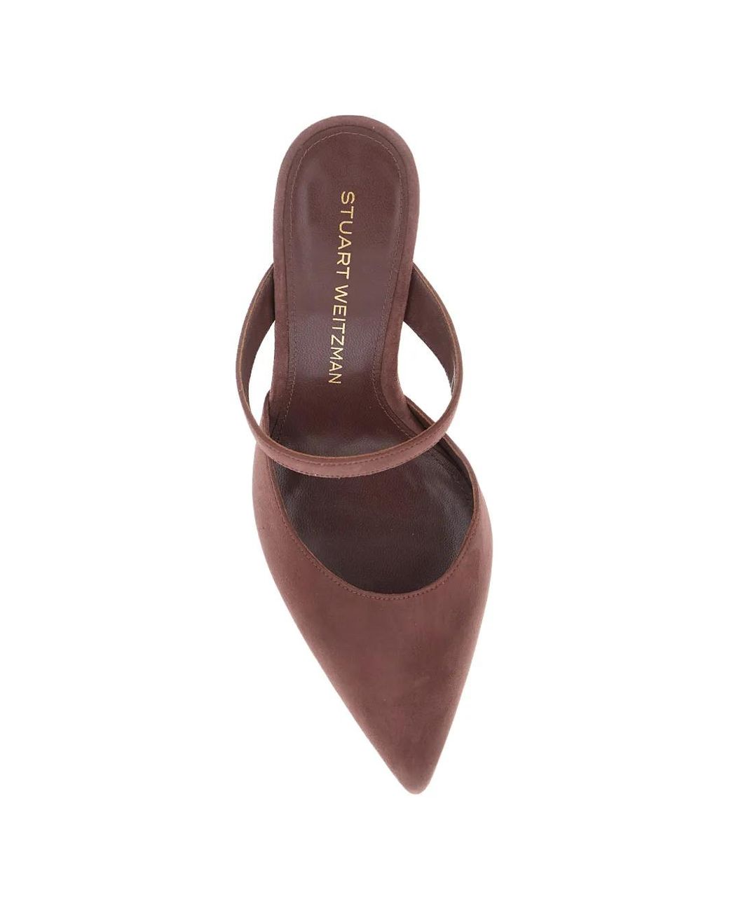 Stuart Weitzman Pink Mules Stuart Power À Bout Pointu