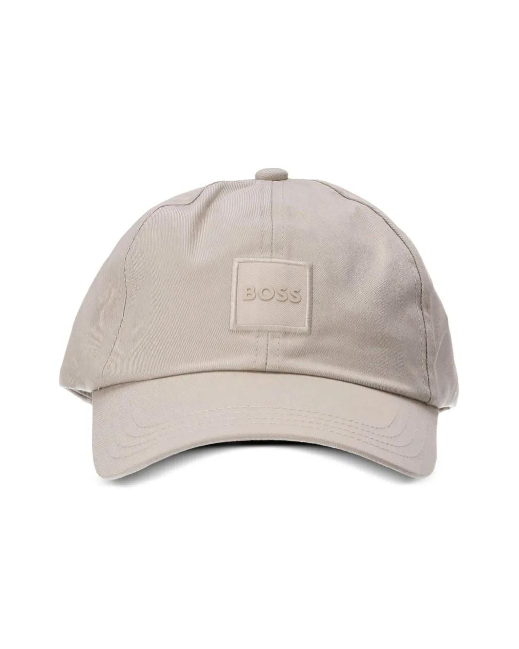 Boss Natural Logo-Patch Baseball Cap for men