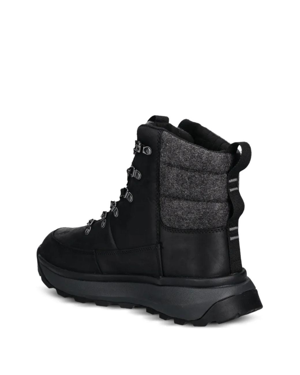 The North Face Black Lace-Up Hiking Boots for men